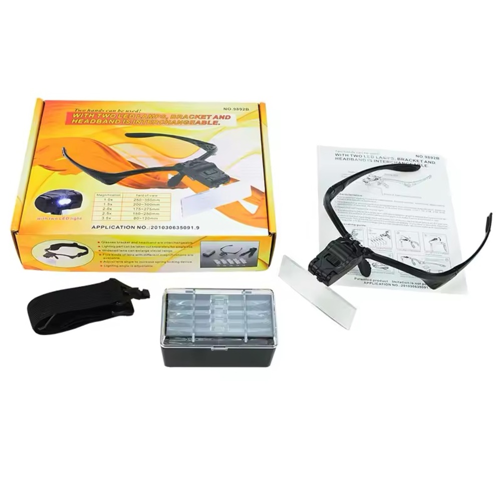 1X-3.5X LED Eye Glasses maintenance magnifying glass for Eyelash Extension